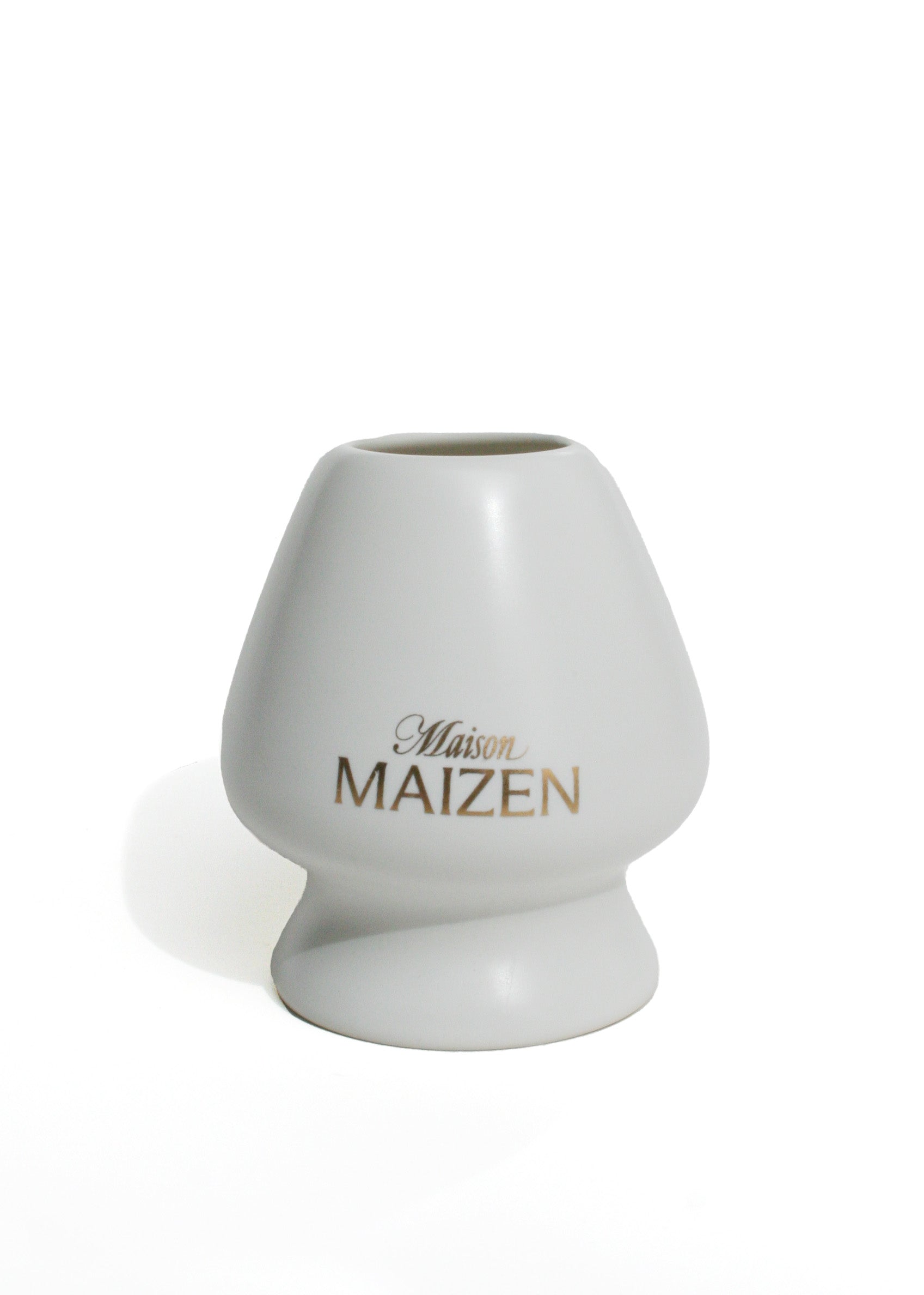 Maison Maizen Ceramic Whisk Stand, White