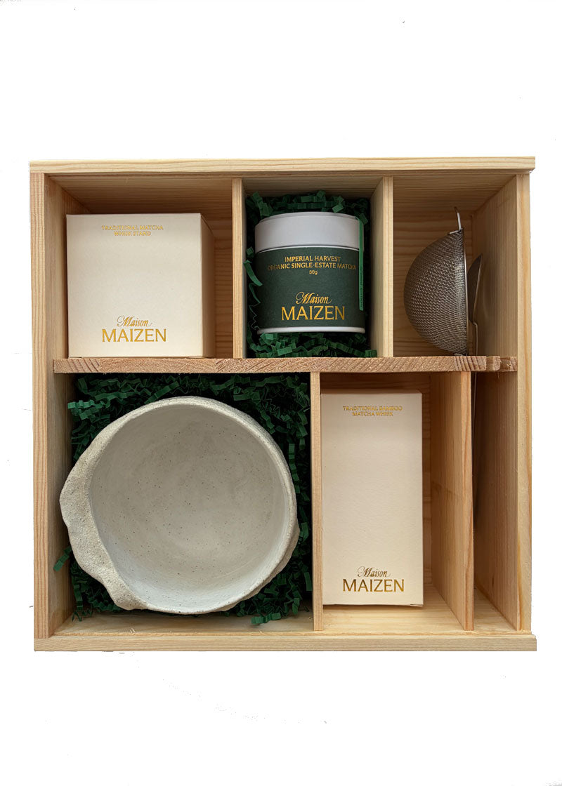 Maison Maizen Luxury Matcha Gift Set, Cream